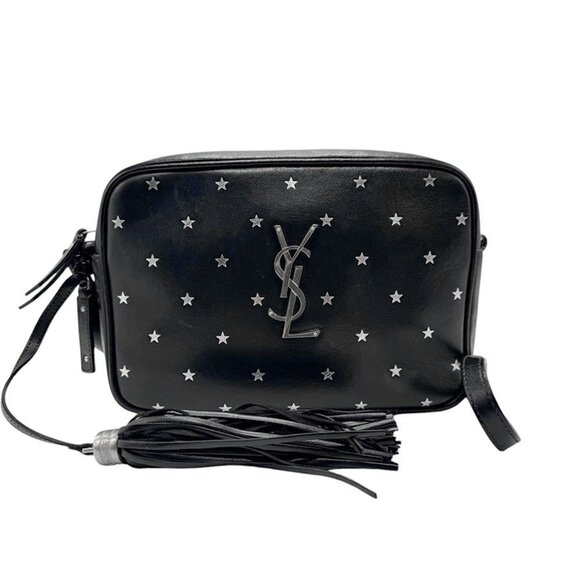 SAINT LAURENT Black Leather Shoulder Bag - Picture 1 of 5